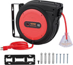 VEVOR Retractable Extension Cord Reel, 65 FT, Heavy Duty 12AWG/3C SJTOW - Image 9