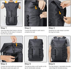 MIER Dry Bag Waterproof Backpack 30L Dry Sack Heavy Duty Roll-Top Closure - Image 7