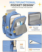 Travel Backpack for Women Airline Approved Carry on Backpack for Airplanes - Image 6