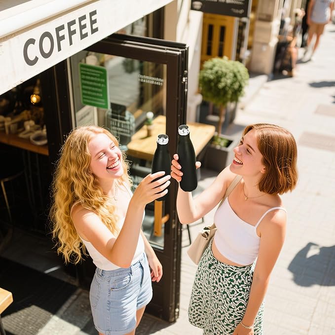 Volhoply 17oz Stainless Steel Water Bottles Bulk, Leakproof Insulated Metal - Image 6