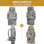 Hiking Backpack, 100L Large Camping Backpack, Expandable Waterproof MOLLE - Image 2