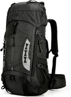75L Hiking Backpack with Rain Cover Waterproof Camping Backpack Shoes Warehouse by W+WINTMING