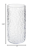 G.E.T. 3316-CL Heavy-Duty Shatterproof Plastic Pebbled Tumbler, 16 Ounce - Image 6