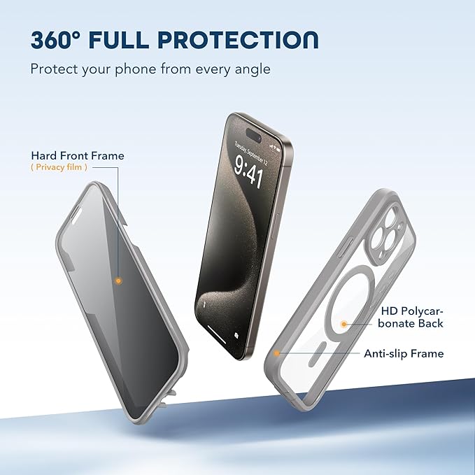 TIESZEN for iPhone 15 Pro Max Case, Compatible - Image 3
