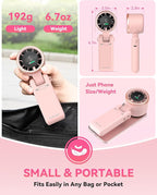 PlayHot Portable Handheld Turbo Fan, 5-Speed Personal Fans, 5000mAh - Image 6