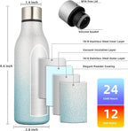 BJPKPK Insulated Water Bottles, 18 oz Stainless Steel Metal Water Bottle - Image 3
