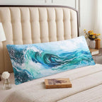 Couch Body Pillow Cover Ocean Wave Bedding Body Pillow Case - Image 3