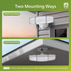 Philips 72W 7400LM LED Flood Lights Outdoor, Dusk to Dawn Aluminum Security - Image 5