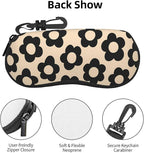 Watercolor Orca Whale Glasses Case Neoprene Portable Zipper Eyeglass Bag - Image 4