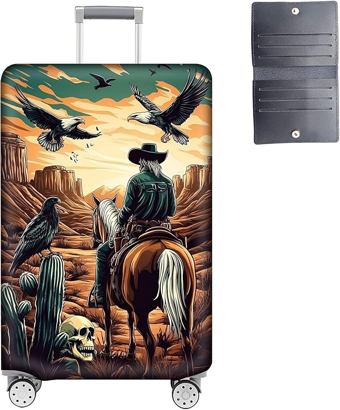 Luggage Cover Protector for 22-24 Inch Suitcases, TSA Approved Elastic Travel by Unknown