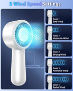 Portable Handheld Fan Personal Small Turbo Hand Fan Powerful, USB Rechargeable - Image 5