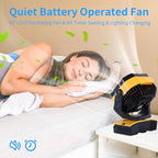 WESTTREE Camping Fan 20000mAh Rechargeable Battery Operated fan Outdoor Tent Fan - Image 6