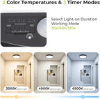 hepside 2 Pack Motion Sensor Ceiling Light Wired, 3000K/4000K/6500K LED Flush - Image 2