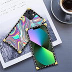 Compatible with iPhone 13 Case, Holographic Abstract Iridescent Textures Luxury - Image 6