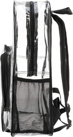 K-Cliffs Large Transparent Backpack Clear Heavy Duty School Bag Durable Student - Image 4