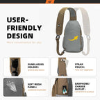 SKYSPER Sling Bag RFID Crossbody Sling Backpack Cross Body Shoulder Bag Travel - Image 4
