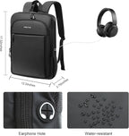 MOSISO Laptop Backpack for Men, Slim Lightweight Compact Computer Backpack for - Image 4