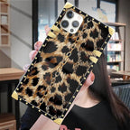 Compatible with iPhone 12 Pro Max Case, Seamless Gold Chain Leopard Luxury - Image 7