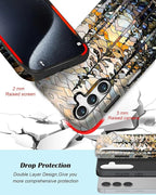 Compatible for Samsung Galaxy A37 5G Case, Dual Layer Heavy Duty 2 in 1 - Image 3