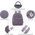 LOVEVOOK Mini Backpack for Women Light Weight Small Waterproof Backpack Purses - Image 4