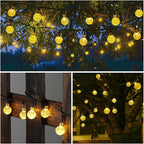 Toodour Solar String Lights Outdoor Waterproof, 36ft 60 LED Globe String Light - Image 2