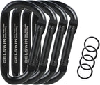 DELSWIN Heavy Duty Carabiner Clip 900lbs, 3 Inch Steel Carabiners by DELSWIN