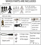 Meikeer 252-Piece Zipper Repair Kit - Image 3
