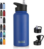 HASLE OUTFITTERS 32 oz Insulated Water Bottle Stainless Steel Double Walled by HASLEOUTFITTERS