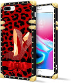 Compatible with iPhone 8 Plus 7 Plus Case, Elegant High Heels Luxury Golden - Image 2