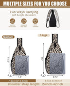 Pritent Crossbody Bags for Women Men Trendy Sling Bag Backpack Casual Chest Bag - Image 2