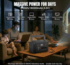 Portable Power Station 650W, 576Wh Solar Generator, LiFePO4 Battery 3.5 Hour - Image 3