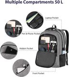 MATEIN 18 Inch Extra Large Laptop Backpack, 50 L Travel Backpack - Image 5
