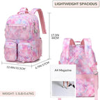 Lohol Multi-Pocket Backpack for School College Travel, Heavy Duty Big Bookbag - Image 3