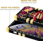 Compatible with iPhone XR Case, Queen Lip Crown Leopard Print Luxury Golden - Image 7