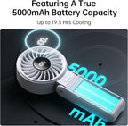 JISULIFE Handheld Fan Life7 – Ultimate Flexibility: Wide & Strong Airflow - Image 4