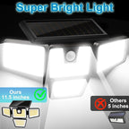 AmeriTop Solar Lights Outdoor, 2 Pack LED High Brightness Cordless Solar Motion - Image 4