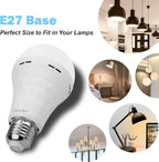 Ostwiki Rechargeable Light Bulbs, 1200mAh Led Battery Backup Bulb - Image 6