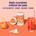 Ultima Replenisher Mocktini Electrolyte Powder Drink Mix – Sugar Free – Peach - Image 2