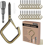 30 Pcs Bronze Eye Hooks Screw Heavy Duty, Ceiling Hooks by Unknown