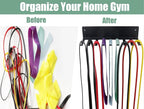 Multi-Purpose Storage Rack for Resistance Bands, Jump Ropes, Foam Rollers - Image 4