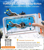 TORRAS IPX8 Waterproof Phone Pouch Floating, Underwater Screen Touchable - Image 2
