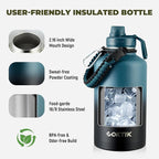 COKTIK 64oz Insulated Water Bottle - Image 2