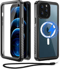 Beeasy for iPhone 12 Pro Max Waterproof Case, 360 Full Body Heavy Duty Phone by Beeasy