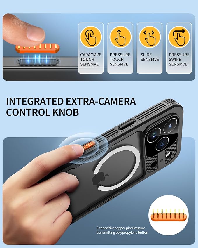 Lanhiem Magnetic for iPhone 17 Pro Case, IP68 Waterproof Dustproof, Built-in - Image 3