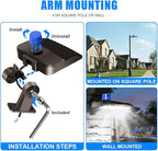 Juyace 150W LED Dusk to Dawn Flood Light, IP65 Waterproof Commercial Wall - Image 6