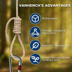 Vanhench ​​​​​​​​Jute Rope 4mmX120FT, ​​Rope - Image 4