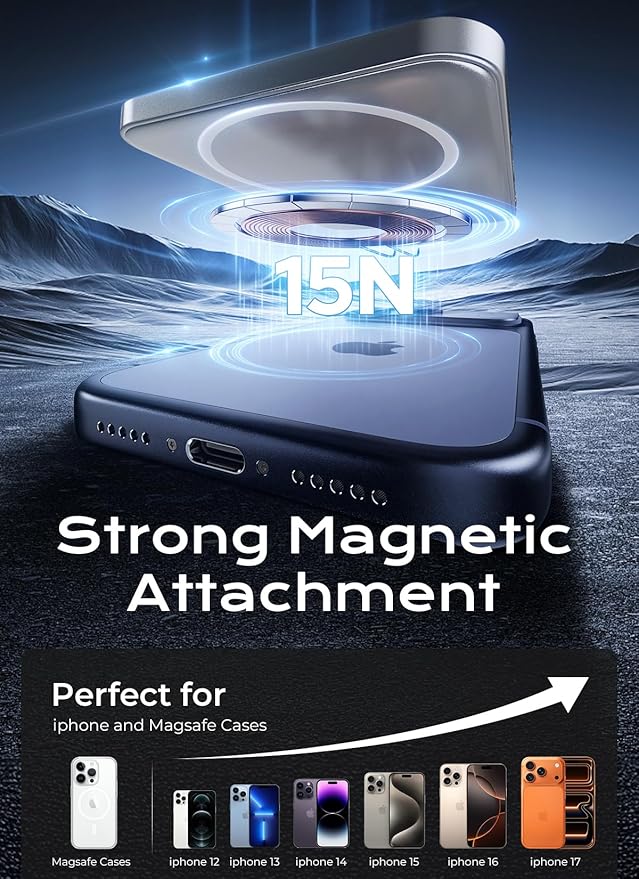 Aobbow Magnetic Portable Charger, 5000mAh Ultra Slim Power Bank, 15W Fast - Image 3