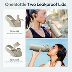 BUZIO 24 oz Water Bottle Insulated, Leakproof Stainless Steel Flask, Wide Mouth - Image 3