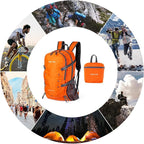 NODLAND Lightweight Backpack, Travel 40L Foldable Water-Resistant Daypack - Image 6