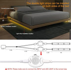 Vansky Motion Activated Bed Light, Flexible LED Strip Motion Sensor Night Light - Image 3